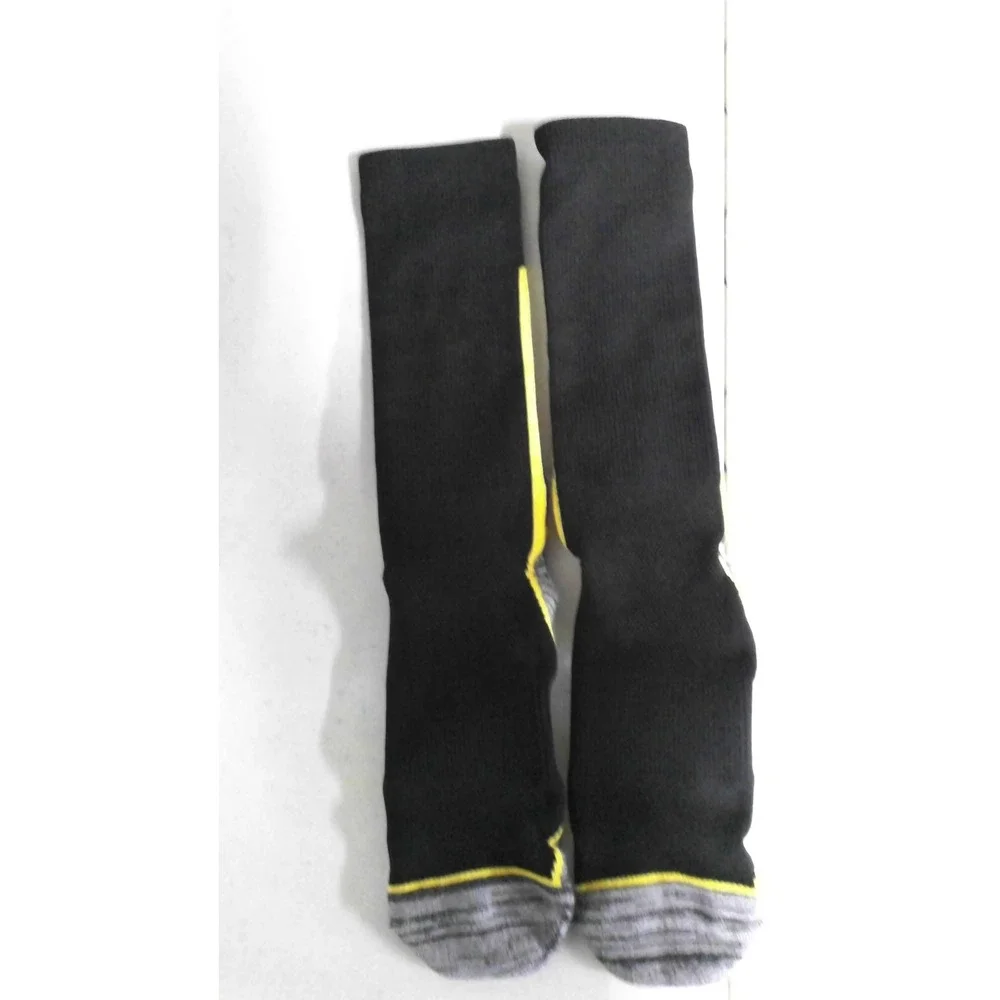 Black and Yellow Lightning Bolt Boy's Athletic‎ Socks